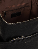 Matt & Nat ⚜ BRAVESM-PURITY-BLACK Petit sac à dos végétalien - Pureté- BraveSM - Noir - Matt & Nat vendu par Veille sur toi
