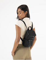 Matt & Nat ⚜ BRAVESM-PURITY-BLACK Petit sac à dos végétalien - Pureté- BraveSM - Noir - Matt & Nat vendu par Veille sur toi