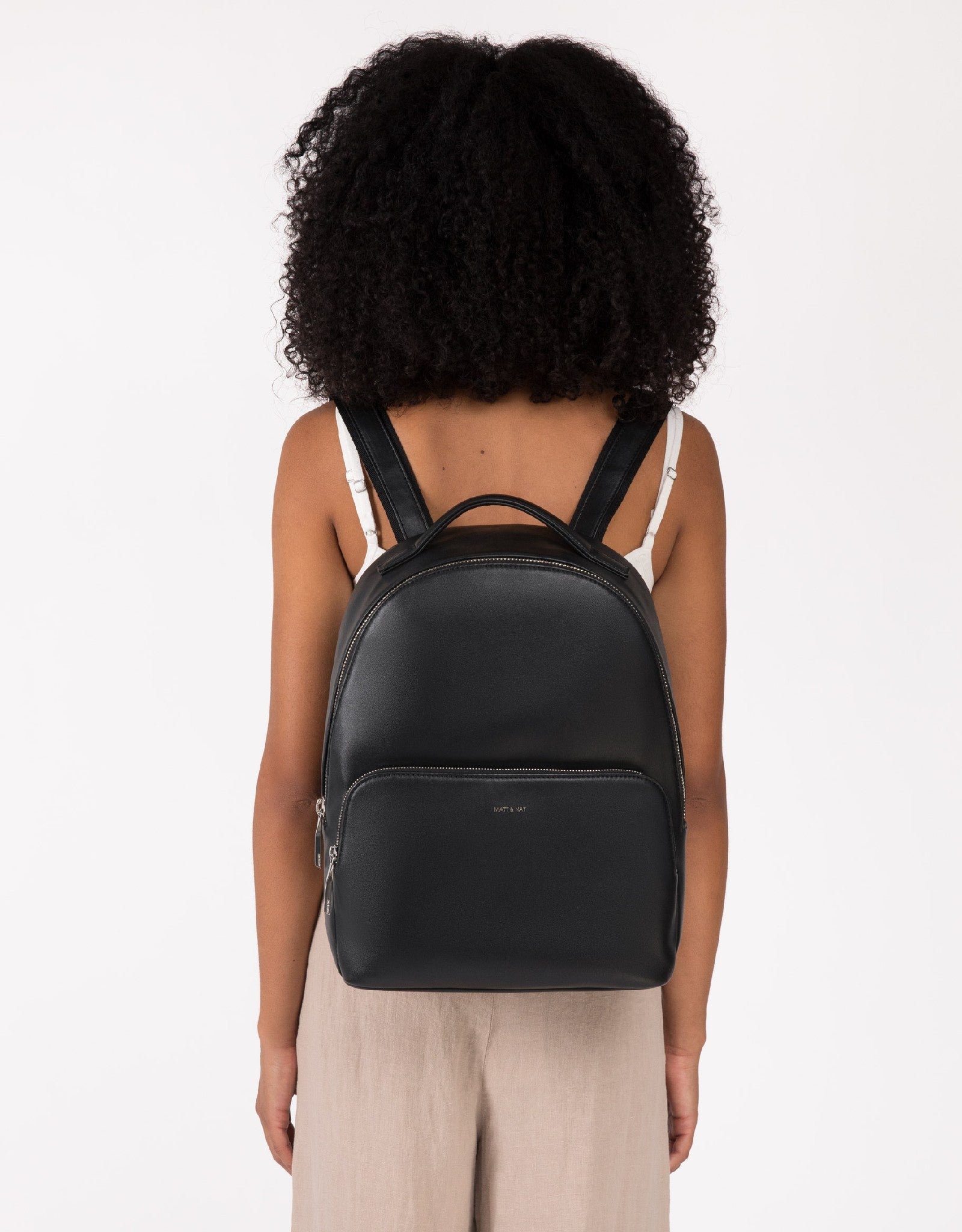 Sac à Dos Femme Marisol En Cuir Véritable Noir - Bretelles Réglables Neuf Avec étiquettes