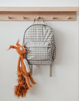 Menoum Menoum Sac-à-dos - Carreau taupe - Menoum Menoum vendu par Veille sur toi