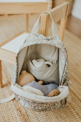 Menoum Menoum Sac-à-dos - Fleurs bleues - Menoum Menoum vendu par Veille sur toi