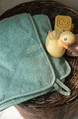 Menoum MNM-SB-003 Serviette de bain pour enfant - Vert mousse - Menoum vendu par Veille sur toi