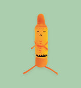 MerryMakers 1830 Peluche crayon 12" - Rébellion chez les crayons - Orange - MerryMakers vendu par Veille sur toi