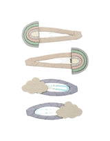 Mimi & Lula 13201862 Barrette clip pour cheveux - Ensemble de 4 - Mimi & Lula Arc-en-ciel et nuage vendu par Veille sur toi