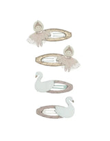 Mimi & Lula 15210675 Barrette clip pour cheveux - Ensemble de 4 - Mimi & Lula Ballerine & cygne vendu par Veille sur toi