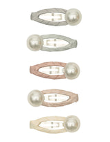 Mimi & Lula 17202327 Barrette clip pour cheveux - Ensemble de 5 - Perle - Mimi & Lula vendu par Veille sur toi