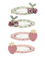 Mimi & Lula 18203923 Barrette clip pour cheveux - Ensemble de 4 - Fruit d'été - Mimi & Lula vendu par Veille sur toi