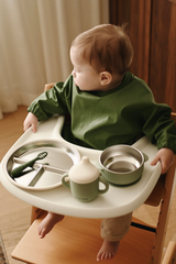 Minika ⚜ Assiette en acier inoxydable avec succion en silicone - Minika vendu par Veille sur toi
