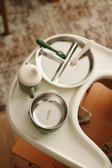 Minika ⚜ Bol en acier inoxydable avec succion en silicone - Minika vendu par Veille sur toi