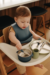 Minika ⚜ Bol en acier inoxydable avec succion en silicone - Minika vendu par Veille sur toi