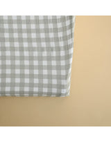 Minika ⚜ HousseMatelasLanger-VichySauge Housse pour matelas à langer - Minika Vichy sauge vendu par Veille sur toi