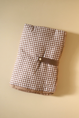 Minika ⚜ MINIKA-SAC-COUCHES-VICHYBRUN Sac à couches - Vichy brun - Minika vendu par Veille sur toi