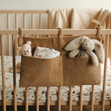 Minika ⚜ PochetteRangement-Amande Pochette de rangement pour lit de bébé - Amande - Minika vendu par Veille sur toi