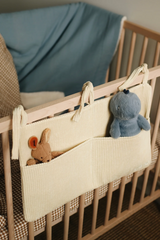Minika ⚜ PochetteRangement-Creme Pochette de rangement pour lit de bébé - Crème - Minika vendu par Veille sur toi