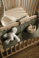 Minika ⚜ PochetteRangement-Feuille Pochette de rangement pour lit de bébé - Feuille - Minika vendu par Veille sur toi