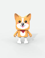 MOB DA-23-01 Haut-parleur - Animaux dansants - Corgi - MOB vendu par Veille sur toi