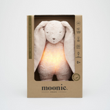Moonie KRO2 Peluche Sonore en Coton Biologique avec Veilleuse 2.0 - Lapin Rose - Moonie vendu par Veille sur toi