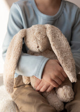 Moonie KSA2 Peluche Sonore en Coton Biologique avec Veilleuse 2.0 - Lapin Sable - Moonie vendu par Veille sur toi