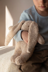 Moonie KSA2 Peluche Sonore en Coton Biologique avec Veilleuse 2.0 - Lapin Sable - Moonie vendu par Veille sur toi