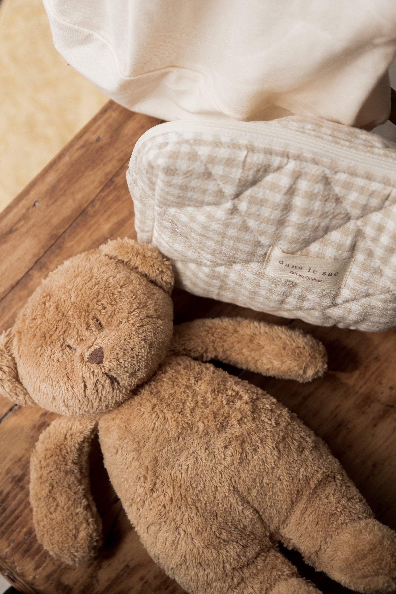 Veille sur toi - Nightlight & Pink Noise Plush in Organic Cotton