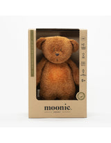 Moonie MCR2 Peluche Sonore en Coton Biologique avec Veilleuse 2.0 - Ourson Caramel - Moonie vendu par Veille sur toi