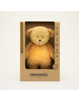 Moonie MHO2 Peluche Sonore en Coton Biologique avec Veilleuse 2.0 - Ourson Miel - Moonie vendu par Veille sur toi