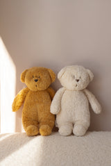 Moonie MHO2 Peluche Sonore en Coton Biologique avec Veilleuse 2.0 - Ourson Miel - Moonie vendu par Veille sur toi