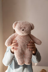 Moonie MRO2 Peluche Sonore en Coton Biologique avec Veilleuse 2.0 - Ourson Rose - Moonie vendu par Veille sur toi