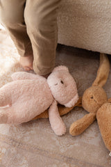 Moonie MRO2 Peluche Sonore en Coton Biologique avec Veilleuse 2.0 - Ourson Rose - Moonie vendu par Veille sur toi