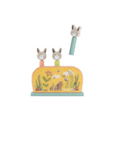Moulin Roty 678110 Jouet Pop-Up en Bois - Trois Petits Lapins - Moulin Roty vendu par Veille sur toi