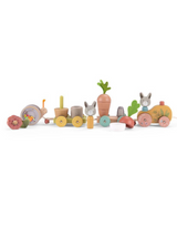 Moulin Roty 678112 Grand train d'activités à tirer - Trois Petits Lapins - Moulin Roty vendu par Veille sur toi