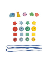 Moulin Roty 679100 Perles à enfiler en bois - Les Toupitis - Moulin Roty vendu par Veille sur toi