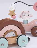 Moulin Roty 715367 Train d'activités à tirer - Apres la Pluie - Moulin Roty vendu par Veille sur toi