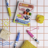 Moulin Roty 716611 6 crayons multisurfaces - Les Schmouks - Moulin Roty vendu par Veille sur toi