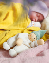 Nanchen Natur 152001 Poupée biologique avec hochet - Nucki bonnet beige - Nanchen Natur vendu par Veille sur toi