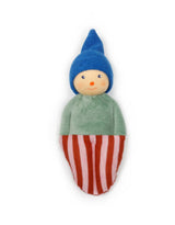Nanchen Natur 163568 Hochet biologique pour bébé - Clown chapeau bleu - Nanchen Natur vendu par Veille sur toi