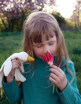 Nanchen Natur 865416 Doudou biologique avec hochet - Oie sauvage Fritzi - Nanchen Natur vendu par Veille sur toi