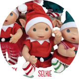 Nines d'Onil NINES-0301-07 Poupée lutin de Noël Duendys 24 cm - Nines d'Onil Garçon - Selkie avec tunique rouge vendu par Veille sur toi