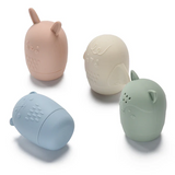 Noüka WD01 Jouet de bain animaux en silicone - Rose/Sable/Feuille/Bleu - Noüka Default vendu par Veille sur toi