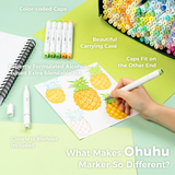 Ohuhu Y30-80404-77 Ensemble de 320 marqueurs à double pointe Honolulu B - Ohuhu vendu par Veille sur toi