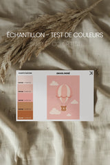 Oleka Canvas ENVOL ROSÉ, Oeuvre sur toile rigide, encadré Naturel Clair (collective) vendu par Veille sur toi