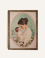 Oleka Canvas Illustration doux lien - Cadre vintage bronze - Oleka vendu par Veille sur toi
