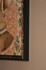 Oleka Canvas LAPIN ÉLÉGANT, CADRE VINTAGE BRONZE vendu par Veille sur toi