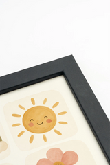 Oleka Canvas MNI MERVEILLES, Oeuvre sur toile rigide, encadré Noir (collective) vendu par Veille sur toi