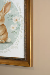 Oleka Canvas PETIT LAPIN DORÉ, CADRE VINTAGE OR vendu par Veille sur toi