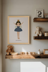 Oleka Canvas Petite Ballerine, Toile rigide encadrée vendu par Veille sur toi