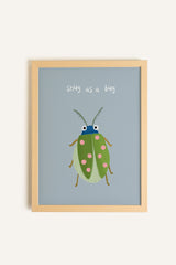 Oleka Canvas RI-OL-VIIXQR-boisnaturel Coccinelle Douillette, Toile rigide encadrée Bois naturel / 9x12 vendu par Veille sur toi