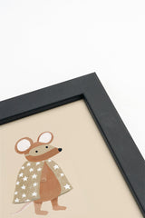 Oleka Canvas Souris Héroïque, Toile rigide encadrée vendu par Veille sur toi