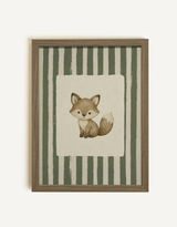 Oleka Canvas Toile compagnon des bois - Cadre brun chêne - Oleka vendu par Veille sur toi