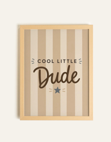 Oleka Canvas Toile little dude - Cadre en bois naturel clair - Oleka vendu par Veille sur toi
